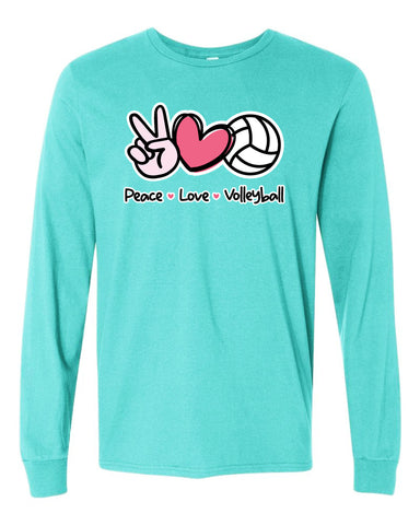 PEACE LOVE VOLLEYBALL - LONG SLEEVE