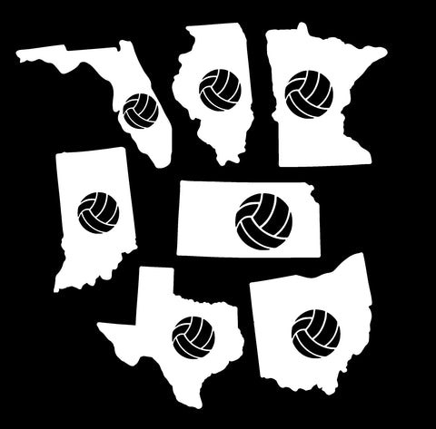 Volleyball Decal - STATES