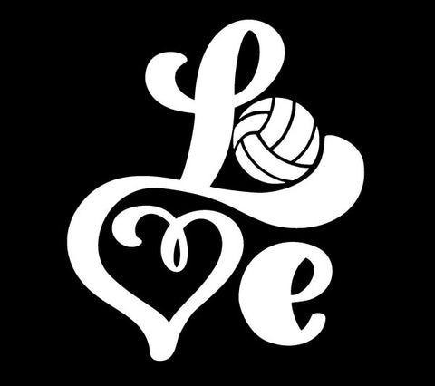 Volleyball Decal - LOVE