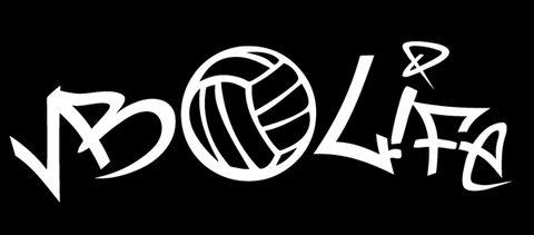 Volleyball Window Decal - VB LIFE
