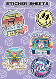 Volleyball Sticker Sheets 2023